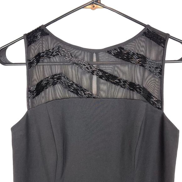 Lauren Ralph Lauren‎ Black Beaded Full Length Gown Size 2 - Picture 6 of 14